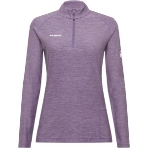 Mammut Vielseitiges Thermo-Langarmshirt mit Wolle Tree Wool Thermal FL Half Zip Longsleeve Women Lila M