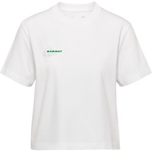 Mammut Kurzes T-Shirt aus ökologischer Baumwolle Base Cropped T-Shirt Women Glacier Weiß L