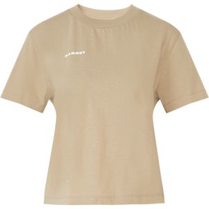 Mammut Kurz geschnittenes Baumwoll-T?Shirt Base Cropped T-Shirt Women Mini Logo Brown M
