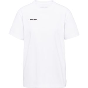 Mammut Gerade geschnittenes T-Shirt aus ökologischer Baumwolle Base T-Shirt Women Mini Logo Weiß S