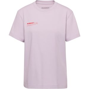 Mammut Gerade geschnittenes T-Shirt aus ökologischer Baumwolle Base T-Shirt Women Multi-Pitch Lila XL