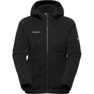 Mammut Warme Sherpa-Fleecejacke für den Alltag Falera Pro ML Hooded Jacket Women Schwarz M