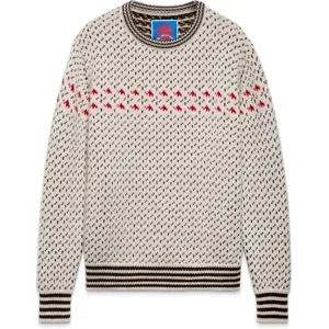 Mammut Formgestrickter Wollpullover im Vintage-Stil x Cabourn Direttissima Wool ML Sweater Brown M