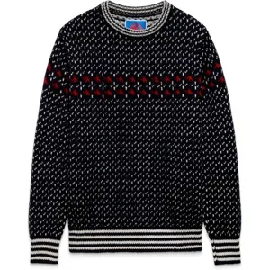 Mammut Formgestrickter Wollpullover im Vintage-Stil x Cabourn Direttissima Wool ML Sweater Schwarz M
