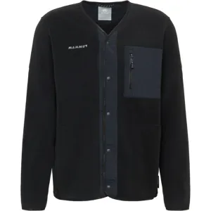 Mammut Warmer, atmungsaktiver Fleece-Cardigan für den Alltag Moonstone Hybrid ML Cardigan Schwarz M