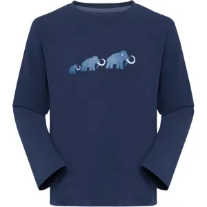 Mammut Alltagstaugliches Langarmshirt Core Longsleeve Logo Blau 116