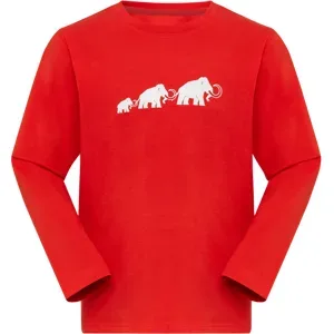 Mammut Alltagstaugliches Langarmshirt Core Longsleeve Logo Rot 152