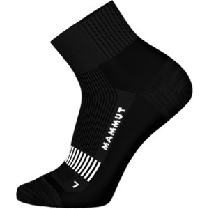 Mammut Atmungsaktive Wandersocken mit Sohlenpolsterung Hiking Full Cushion Quarter Socks Schwarz XL/45-47