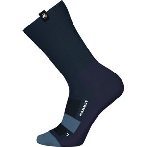 Mammut Schnelltrocknende, geruchshemmende Wandersocken All-Mountain Targeted Cushion Merino Crew Socks Blau L/42-44