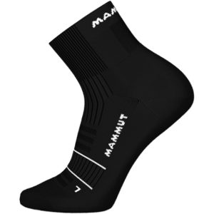 Mammut Atmungsaktive gepolsterte Trailrunning-Socken Trail Running Targeted Cushion Quarter Socks Schwarz M/39-41
