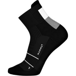 Mammut Leichte, strapazierfähige Trailrunning-Socken Trail Running Lightweight Merino Quarter Socks Schwarz M/39-41