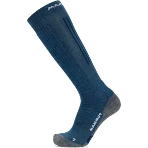 Mammut Atmungsaktive Skitourensocken aus Merinomix Ski Mountaineering Merino Knee Socks Blau XL/45-47