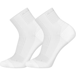 Mammut Gepolsterte, atmungsaktive Multifunktionssocken Multisport Quarter Socks 2 Pack Weiß XL/45-47