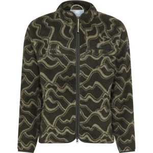 Mammut Gemusterte Midlayer-Jacke aus Fleece Valley ML Jacket Men Grün L