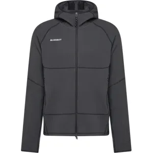 Mammut Schnelltrocknende Midlayer-Jacke Valley Powerdry ML Hooded Jacket Men Schwarz L