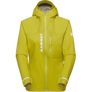 Mammut Ultraleichte, wasserdichte Hardshelljacke Aenergy TR HS Hooded Jacket Women Gelb XS