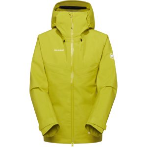 Mammut Nachhaltige 3-Lagen-Hardshelljacke Crater IV HS Hooded Jacket Women Gelb XS