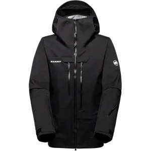 Mammut Kompakte, leichte Freeride-Jacke Haldigrat Light HS Hooded Jacket Men Schwarz XL