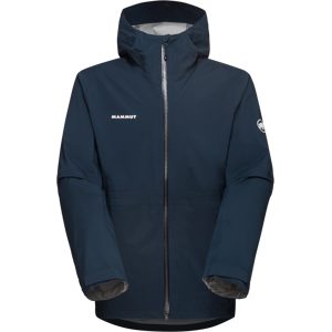 Mammut Leichte, elastische Hardshelljacke zum Wandern Linard Guide HS Hooded Jacket Men Blau S