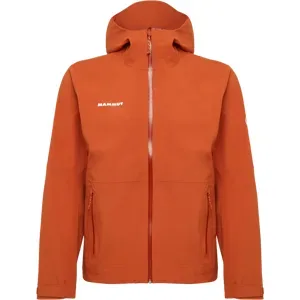 Mammut Leichte, elastische Hardshelljacke zum Wandern Linard Guide HS Hooded Jacket Men Brown S
