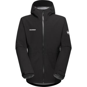 Mammut Leichte, elastische Hardshelljacke zum Wandern Linard Guide HS Hooded Jacket Men Schwarz S