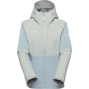 Mammut Leichte, elastische Hardshelljacke zum Wandern Linard Guide HS Hooded Jacket Women Blau L