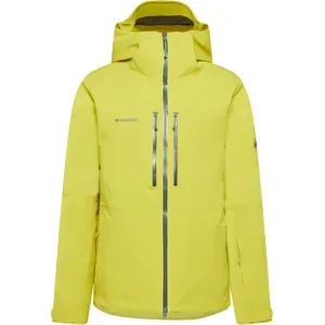 Mammut Isolierte All-Mountain-Skijacke Stoney HS Thermo Hooded Jacket Men Gelb L