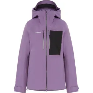 Mammut Isolierte All-Mountain-Skijacke Stoney HS Thermo Hooded Jacket Women Lila L