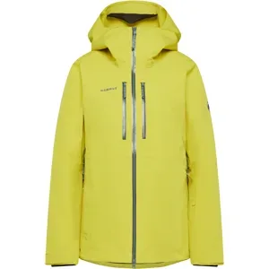 Mammut Isolierte All-Mountain-Skijacke Stoney HS Thermo Hooded Jacket Women Gelb XL
