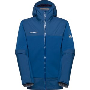 Mammut Strapazierfähige Allwetter-Hardshell-Wanderjacke Ducan Guide HS Hooded Jacket Men Blau XL