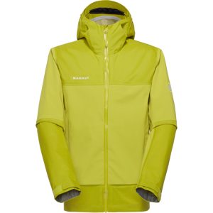 Mammut Strapazierfähige Allwetter-Hardshell-Wanderjacke Ducan Guide HS Hooded Jacket Men Gelb S