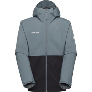 Mammut Leichte, zuverlässige Hardshelljacke zum Wandern Linard Light HS Hooded Jacket Men Schwarz S