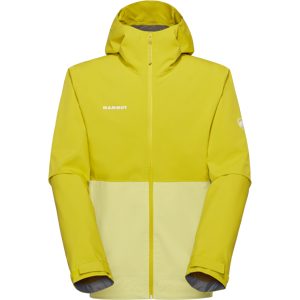 Mammut Leichte, zuverlässige Hardshelljacke zum Wandern Linard Light HS Hooded Jacket Men Gelb M