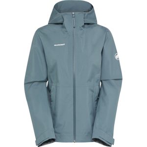 Mammut Leichte, zuverlässige Hardshelljacke zum Wandern Linard Light HS Hooded Jacket Women Grau XL