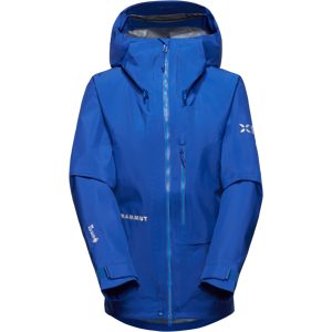 Mammut Minimalistische GORE-TEX Pro Hardshell-Bergjacke Eiger Nordwand Advanced HS Hooded Jacket Women Blau XS