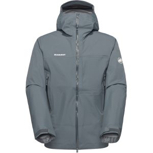 Mammut Wasserdichte Hardshell-Funktionsjacke für die Berge Alto Guide HS Hooded Jacket Men Grau S