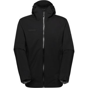Mammut Atmungsaktive, leichte Hardshell-Wanderjacke Ducan HS Hooded Jacket Men Schwarz L