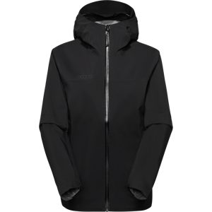 Mammut Atmungsaktive, leichte Hardshell-Wanderjacke Ducan HS Hooded Jacket Women Schwarz S