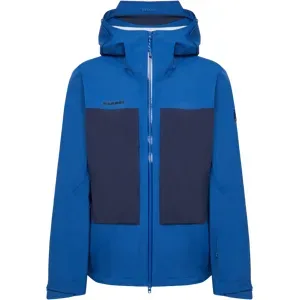 Mammut Leichte Hardshell-Skitourenjacke Skintrack HS Hooded Jacket Men Blau XXL