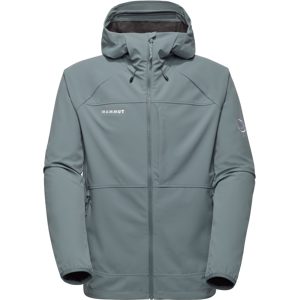 Mammut Softshell-Wanderjacke für jede Saison Ultimate Comfort SO Hooded Jacket Men Grau M