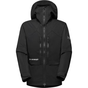 Mammut Wetterfeste Softshell-Bergjacke Eiger Nordwand Pro SO Hooded Jacket Men Schwarz XXL