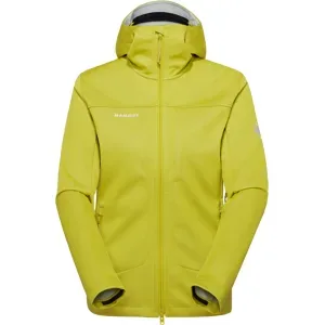 Mammut Vielseitig einsetzbare Softshelljacke für jede Saison Ultimate VIII SO Hooded Jacket Women Gelb XL