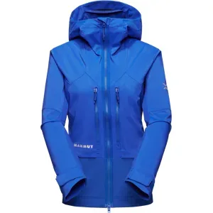Mammut Wetterfeste Softshell-Bergjacke Eiger Nordwand Pro SO Hooded Jacket Women Blau M