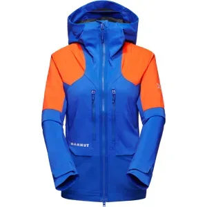 Mammut Wetterfeste Softshell-Bergjacke Eiger Nordwand Pro SO Hooded Jacket Women Blau S