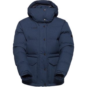 Mammut Wasserabweisende Daunenjacke in traditioneller Alpin-Optik Roseg 2.0 IN Hooded Jacket Women Blau S