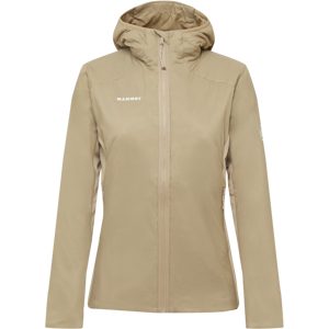 Mammut Leichte Hybrid-Isolationsjacke Rime Light IN Hybrid Hooded Jacket Women Brown XL