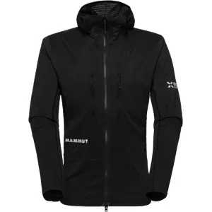 Mammut Vielseitige, wärmeregulierende Hybridjacke für die Berge Eiger Nordwand IN Flex Air Hybrid Hooded Jacket Men Schwarz XL