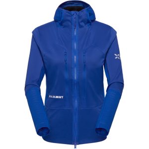 Mammut Vielseitige, wärmeregulierende Hybridjacke für die Berge Eiger Nordwand IN Flex Air Hybrid Hooded Jacket Women Blau S