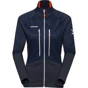 Mammut Technische Hybridjacke mit Stretch-Fleece Eiger Nordwand ML Hybrid Jacket Women Blau XL