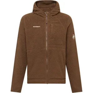 Mammut Warme Sherpa-Fleecejacke für den Alltag Falera Pro ML Hooded Jacket Women Brown XS
